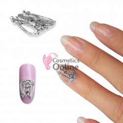 Decoratiuni 3D Metalice 038 Argintii Full Tips 